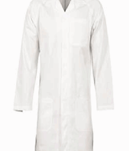 Lab coat with normal collar