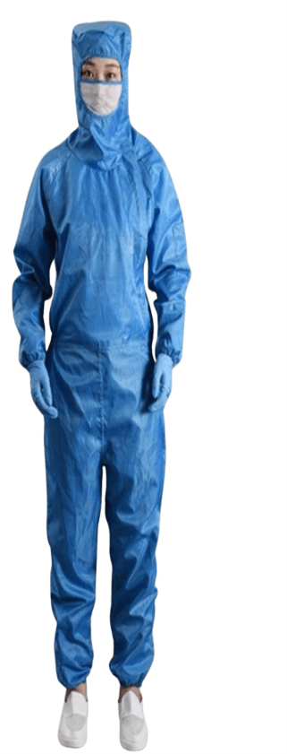 Mandarin Collar Suit with Attached Eye-Open Headgear & Net Mask