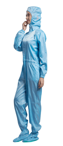 Mandarin Collar Suit with Attached Open-Face Hood & Ankle Booties