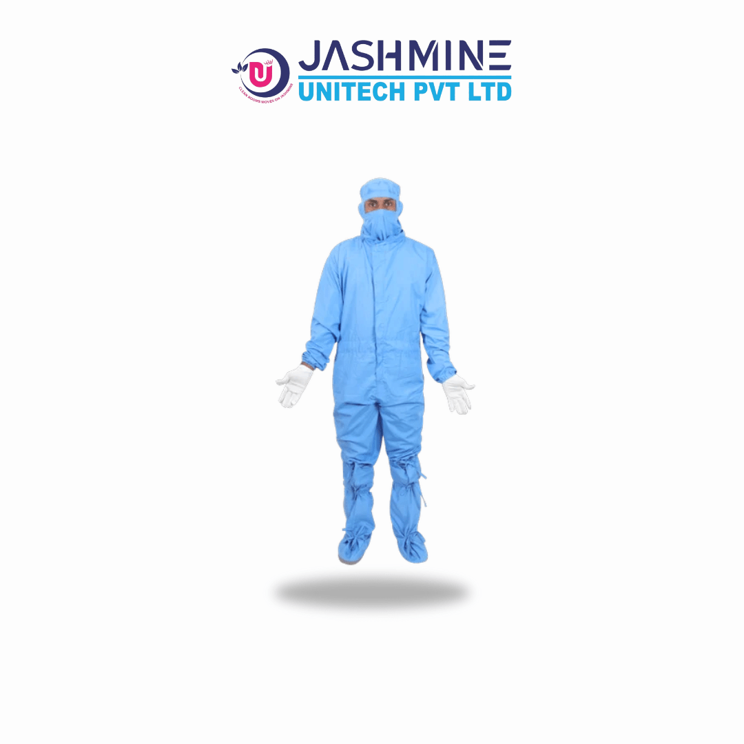 Lint Free Garment Reusable Coverall Set by Jashmine Unitech